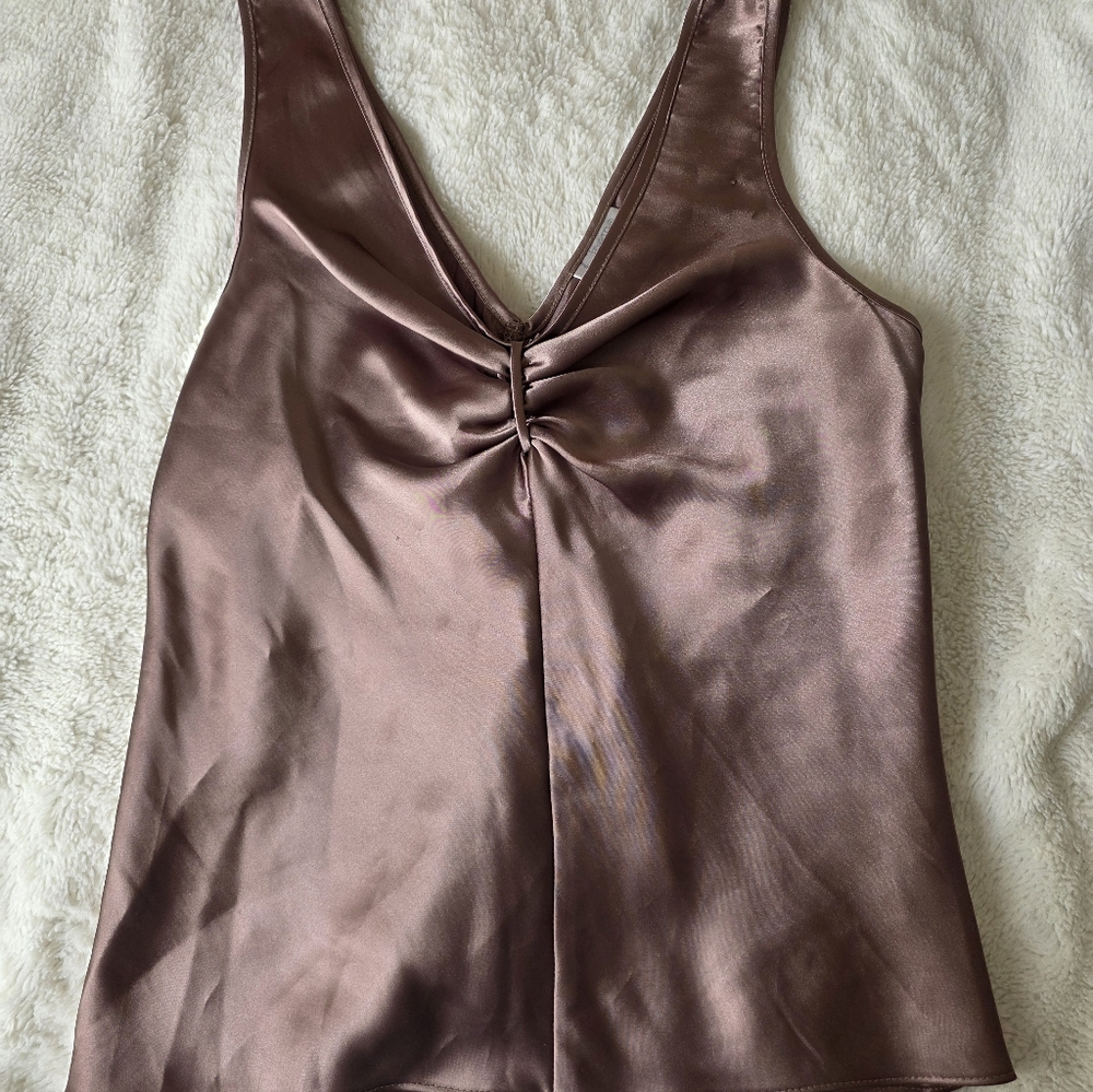 Y2k Cinema Satin Top